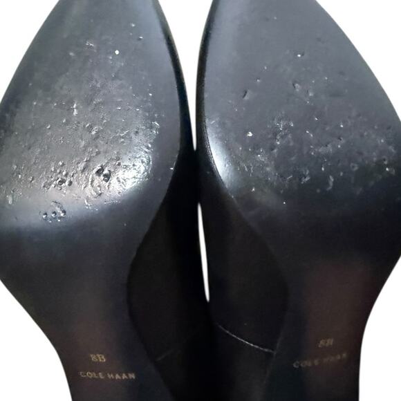 COLE HAAN Black Heel Pumps SZ 8B - Picture 9 of 11